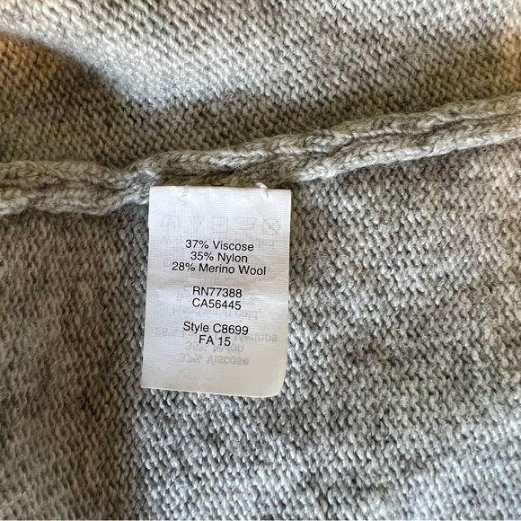 J Crew women’s gray wool blend open front cardigan. Size XL. - Picture 3 of 7